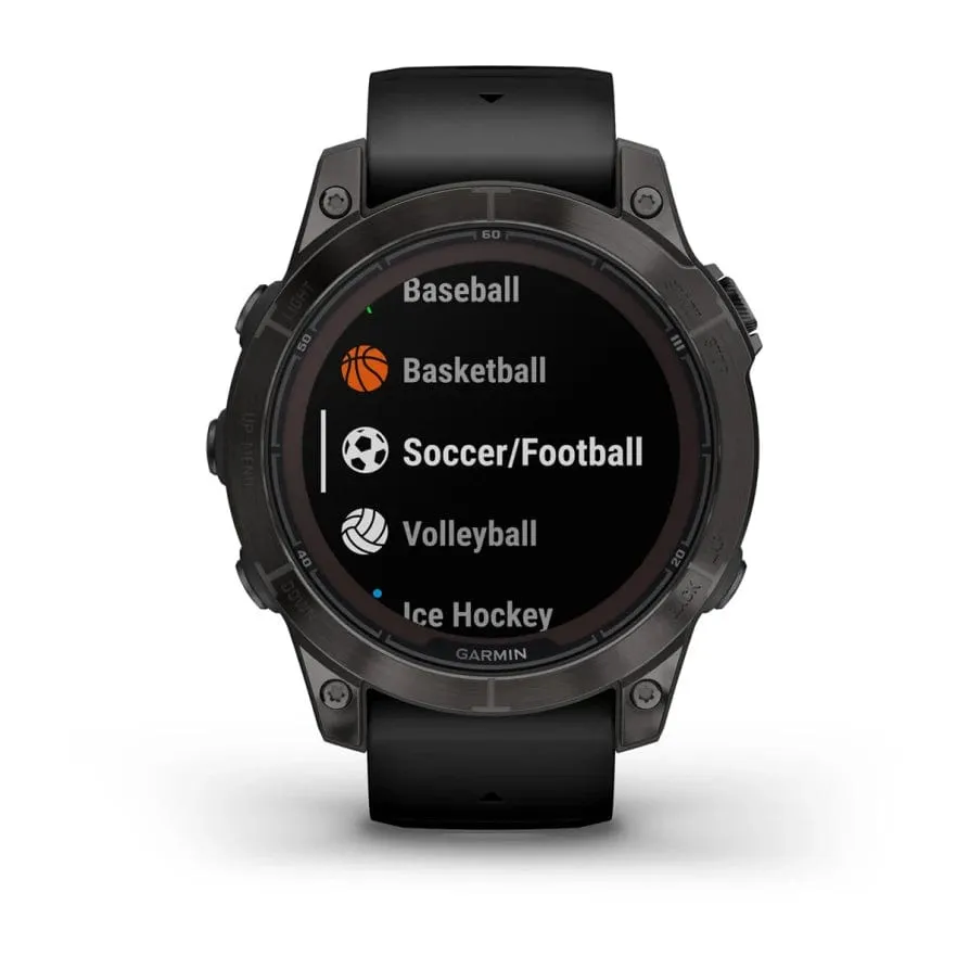 Garmin fenix 7 Pro Sapphire Solar Ed 47mm Carbon Grey DLC Ti w/ Black Band