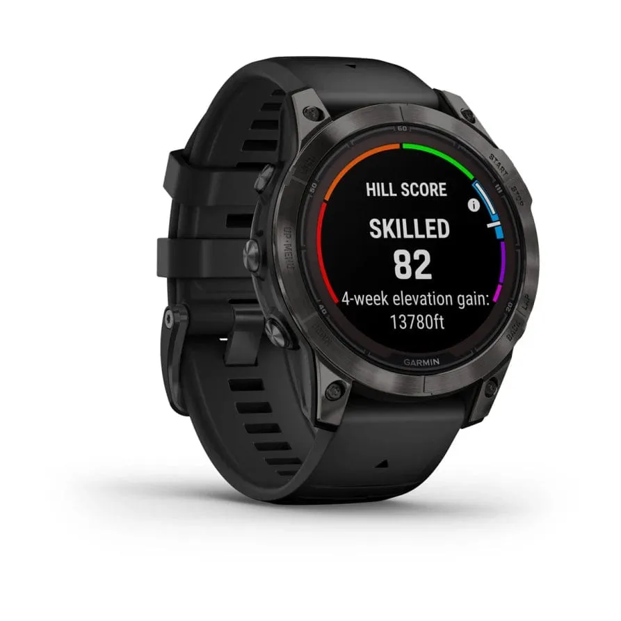 Garmin fenix 7 Pro Sapphire Solar Ed 47mm Carbon Grey DLC Ti w/ Black Band