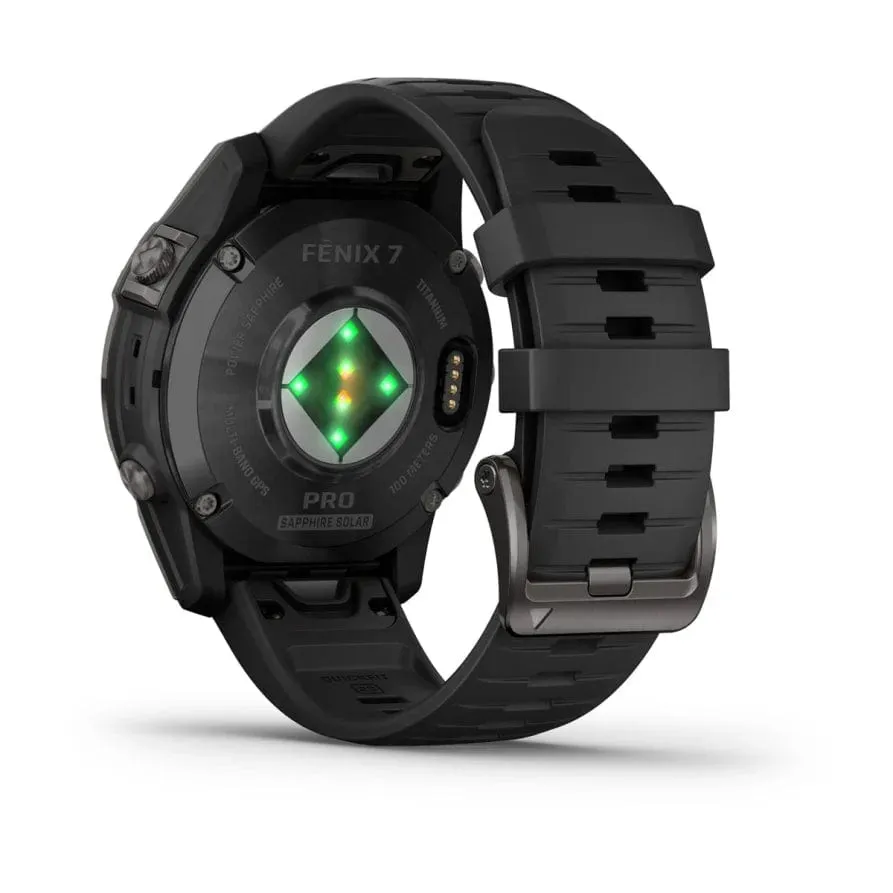 Garmin fenix 7 Pro Sapphire Solar Ed 47mm Carbon Grey DLC Ti w/ Black Band