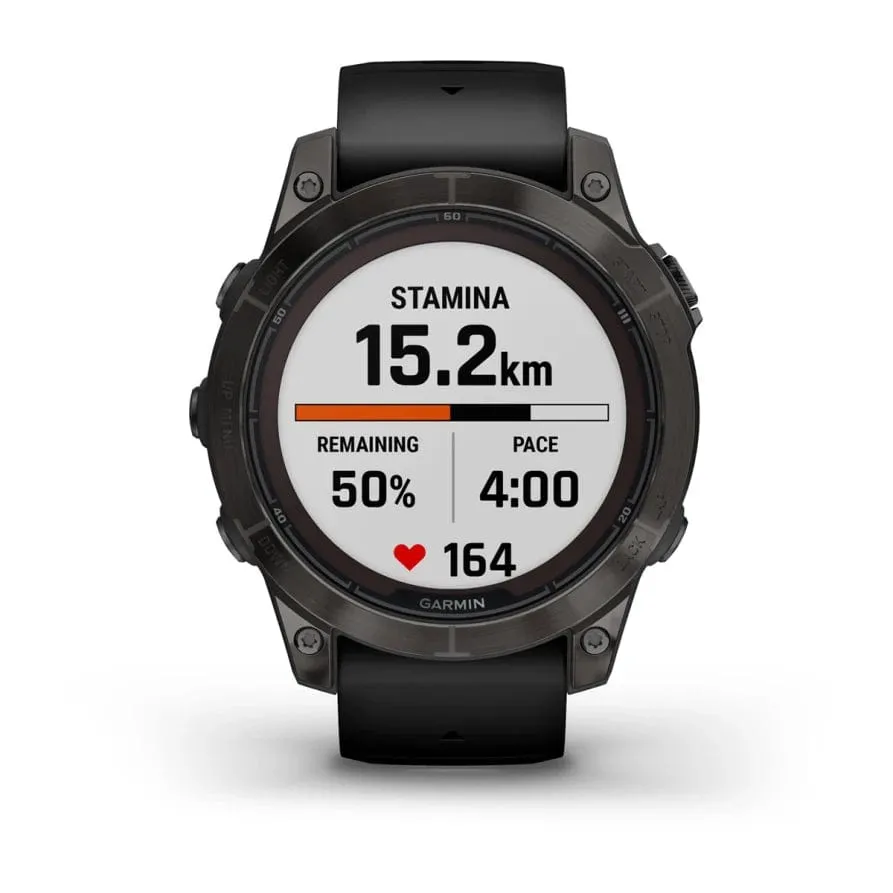 Garmin fenix 7 Pro Sapphire Solar Ed 47mm Carbon Grey DLC Ti w/ Black Band