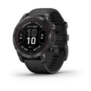 Garmin fenix 7 Pro Sapphire Solar Ed 47mm Carbon Grey DLC Ti w/ Black Band