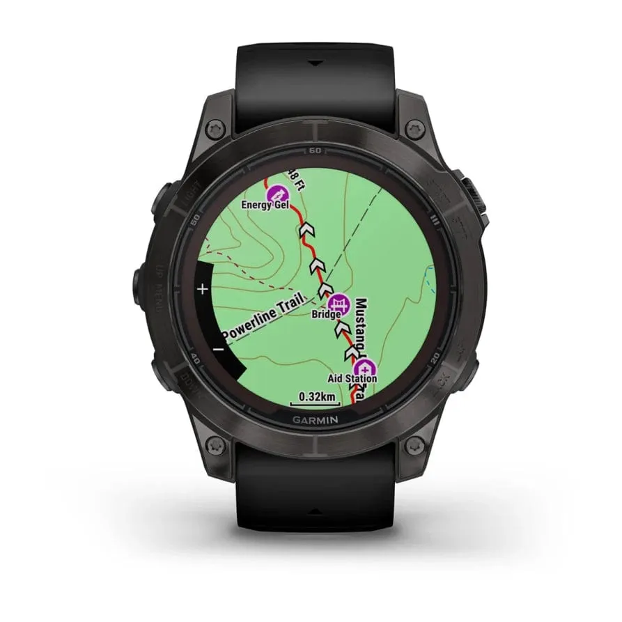 Garmin fenix 7 Pro Sapphire Solar Ed 47mm Carbon Grey DLC Ti w/ Black Band