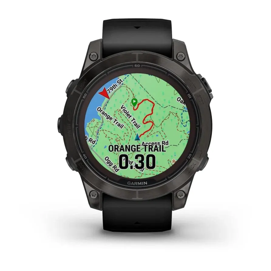 Garmin fenix 7 Pro Sapphire Solar Ed 47mm Carbon Grey DLC Ti w/ Black Band