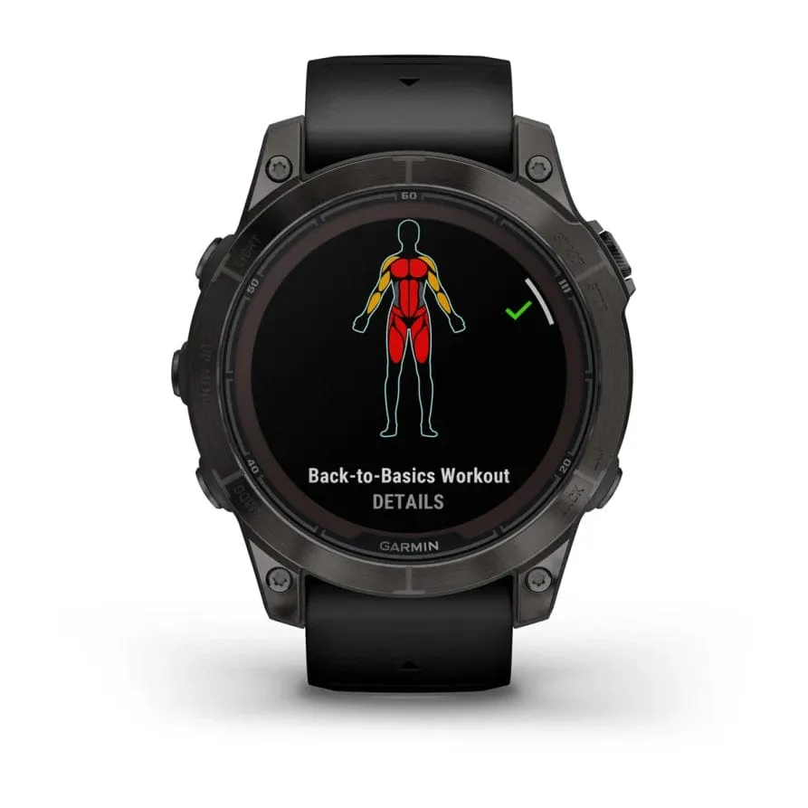 Garmin fenix 7 Pro Sapphire Solar Ed 47mm Carbon Grey DLC Ti w/ Black Band