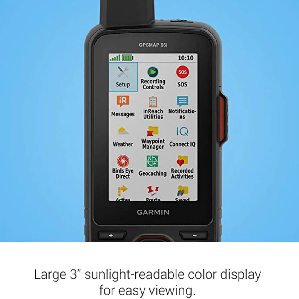 Garmin GPS MAP 66i Featuring Topo Active mapping and In-Reach Technology GPS Handheld and Satellite Communicator - 010-02088-01