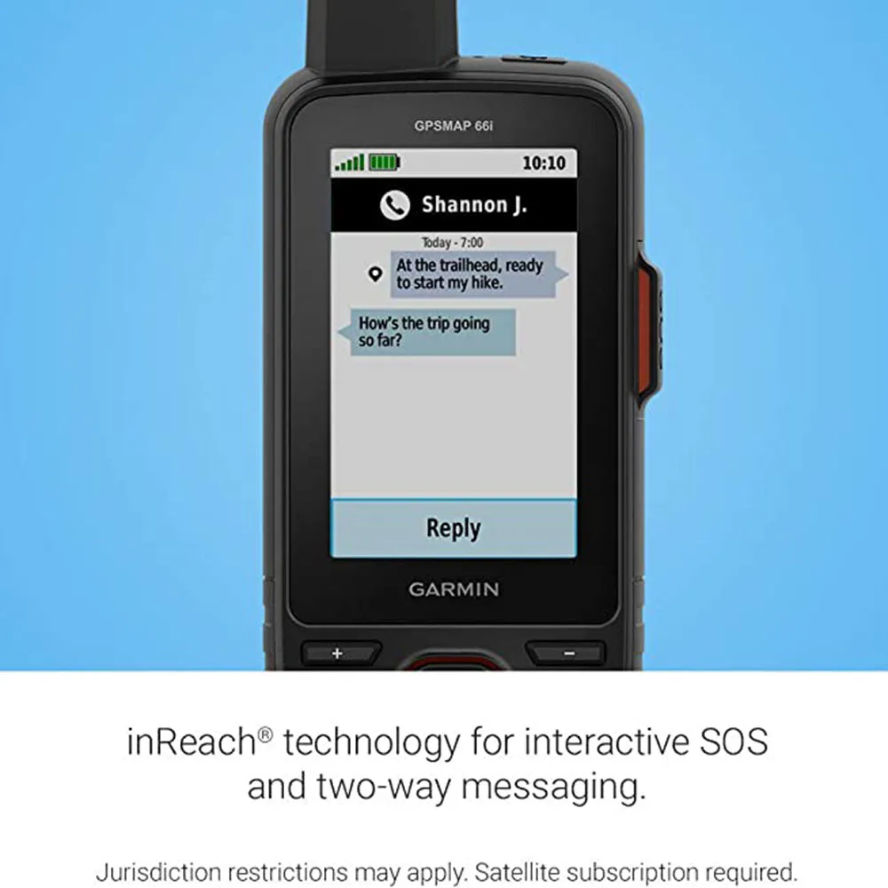 Garmin GPS MAP 66i Featuring Topo Active mapping and In-Reach Technology GPS Handheld and Satellite Communicator - 010-02088-01