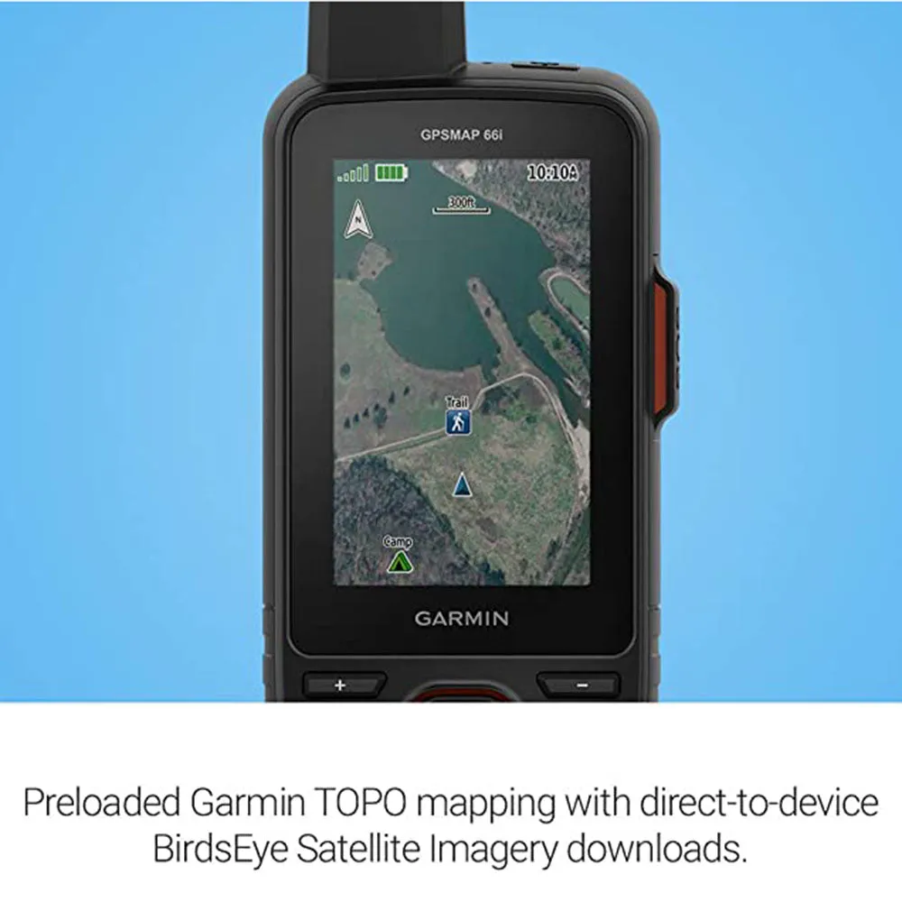 Garmin GPS MAP 66i Featuring Topo Active mapping and In-Reach Technology GPS Handheld and Satellite Communicator - 010-02088-01