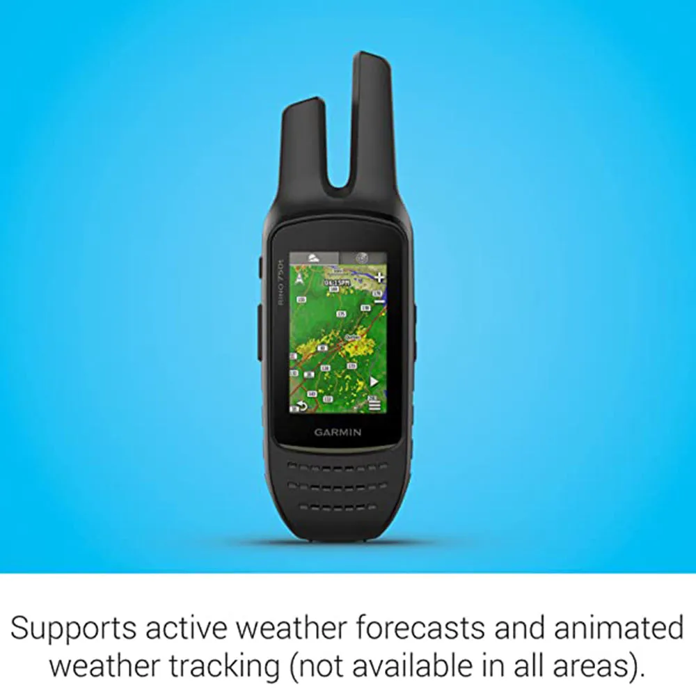 Garmin Rino 750t Two-Way Radio with Touchscreen and Topo Mapping GPS Navigator - 010-01958-30