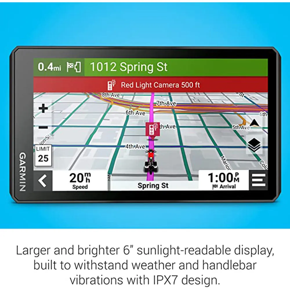 Garmin Zumo XT2  Ultrabright 6 Inches Sunlight Readable Display Visual Route Planner and Ride Summaries All-Terrain Motorcycle Navigator - 010-02781-00