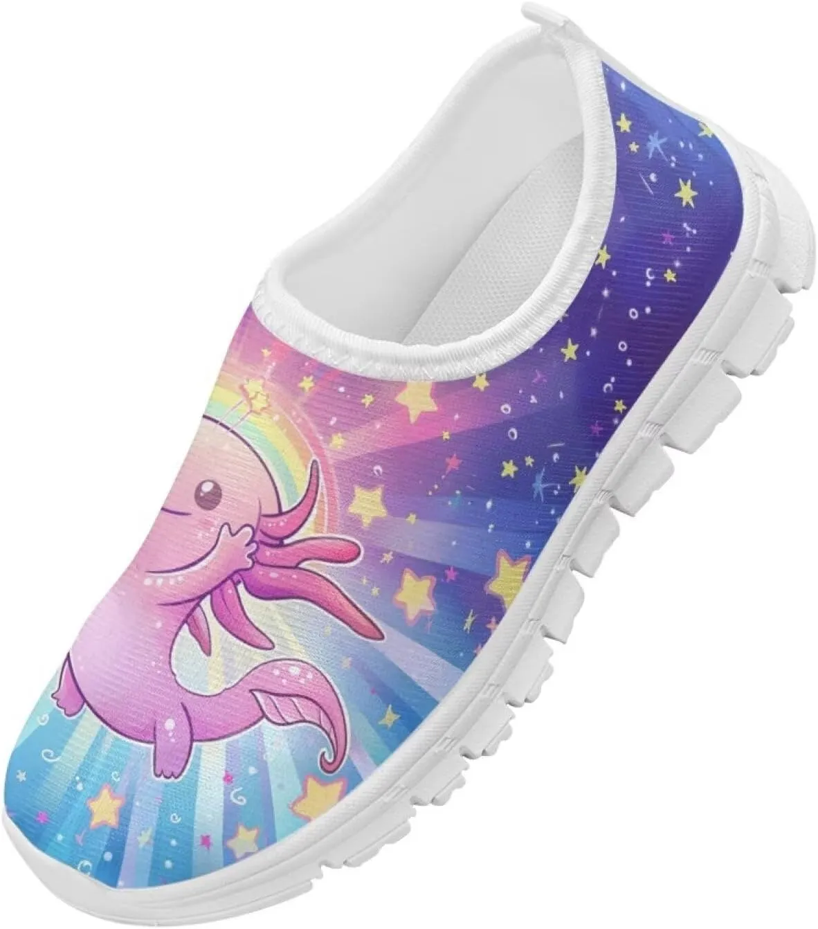 Girls Cute Shoes Kids Tennis Running Shoes Slip On Sneakers Active Mesh Shoes