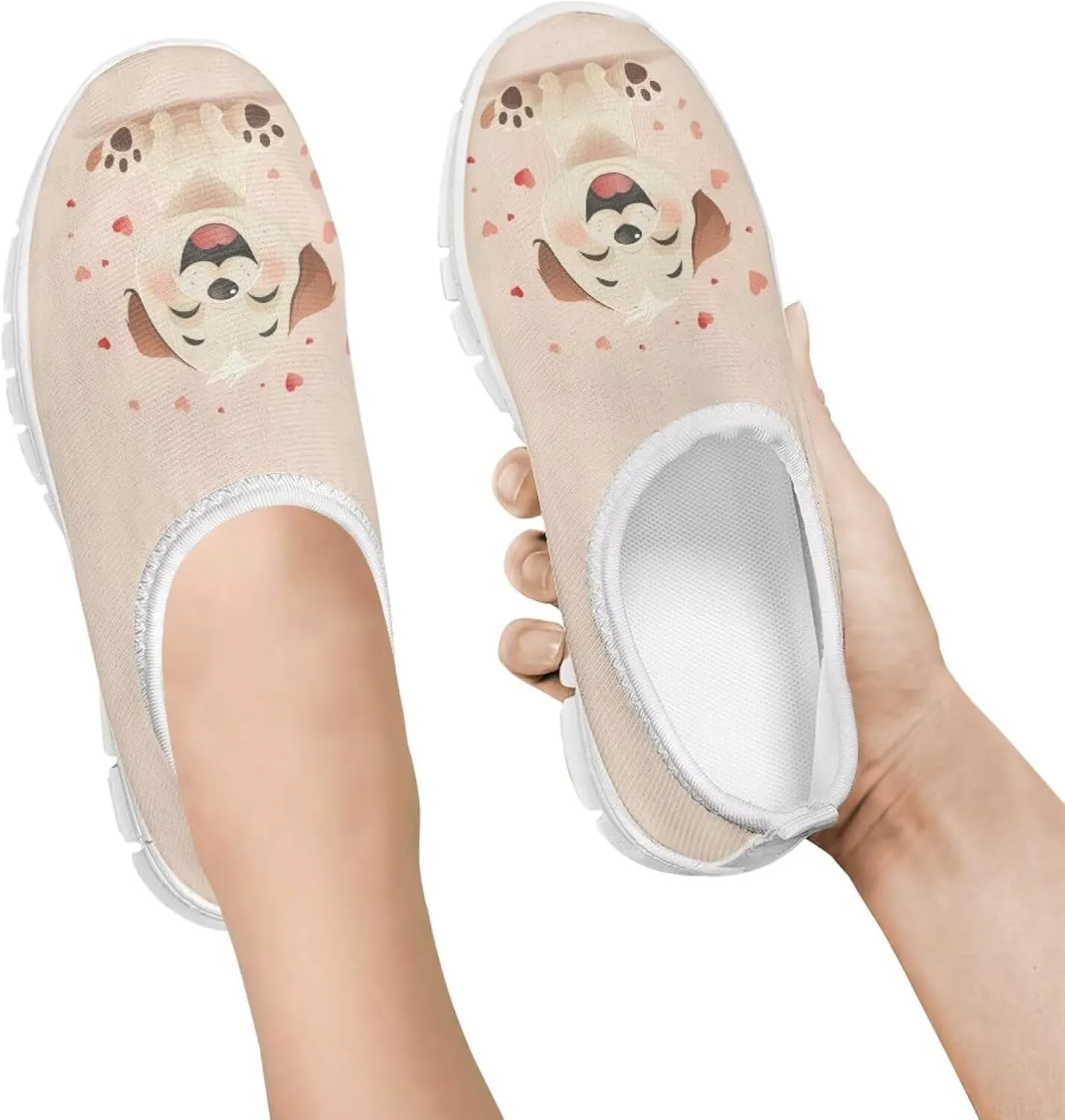 Girls Cute Shoes Kids Tennis Running Shoes Slip On Sneakers Active Mesh Shoes