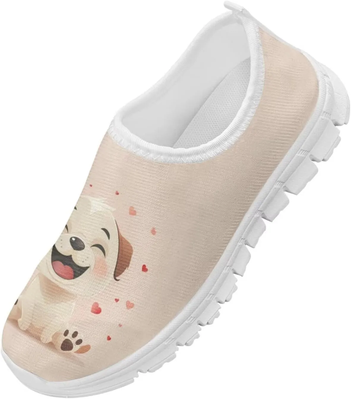 Girls Cute Shoes Kids Tennis Running Shoes Slip On Sneakers Active Mesh Shoes