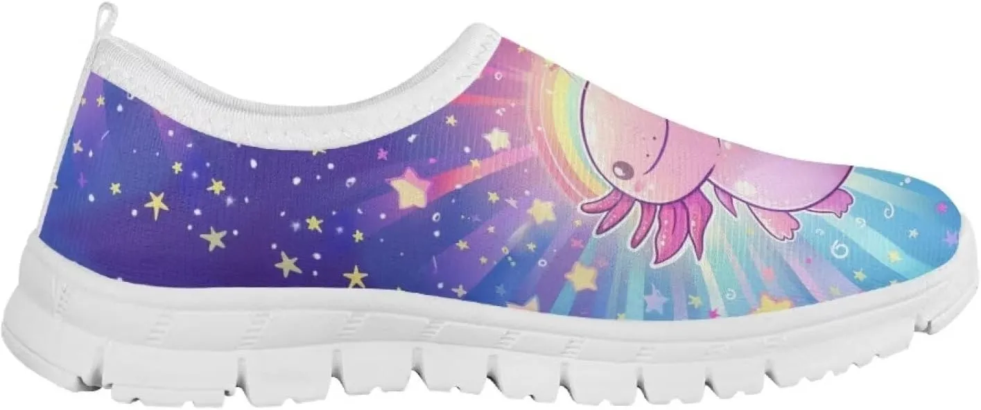 Girls Cute Shoes Kids Tennis Running Shoes Slip On Sneakers Active Mesh Shoes