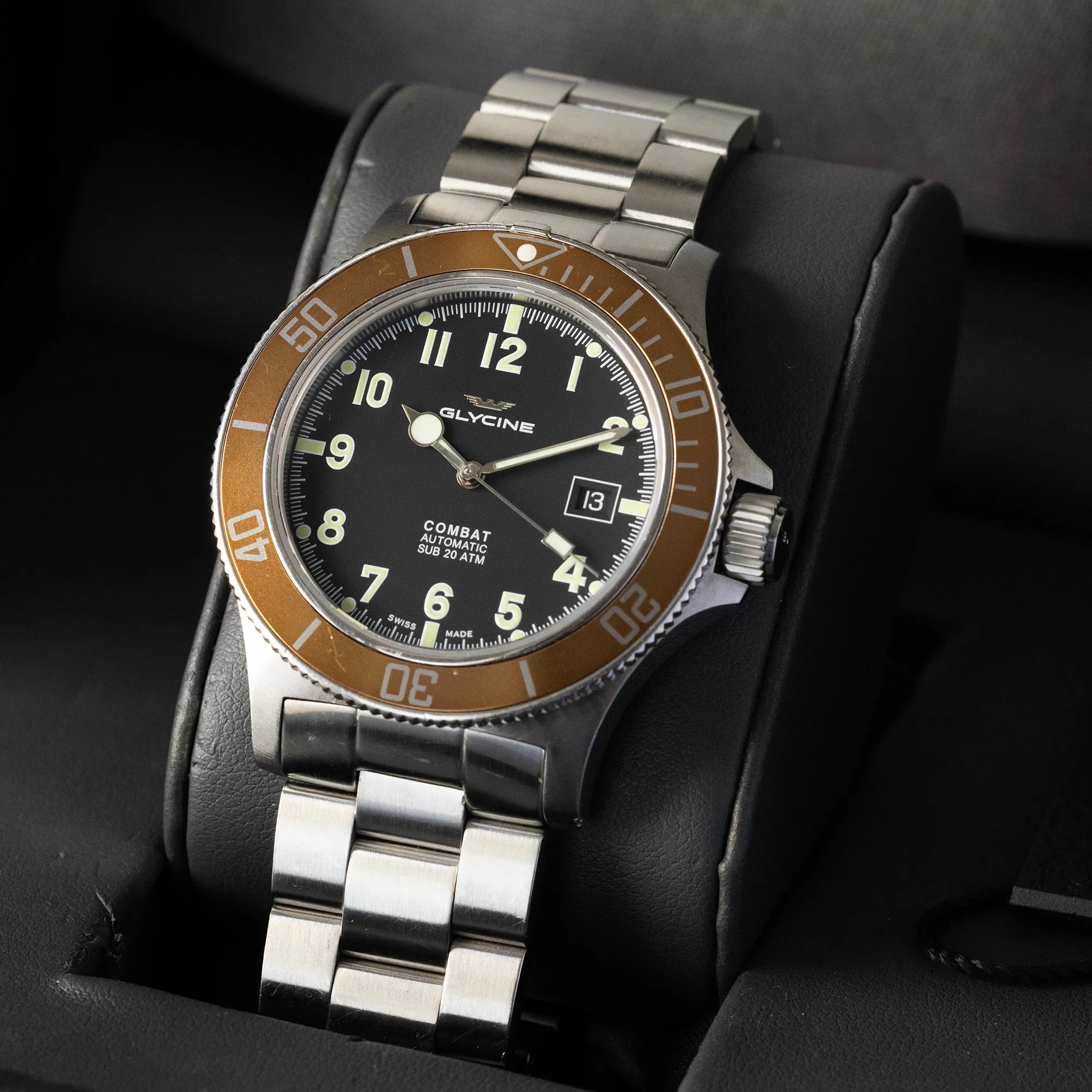 Glycine - Combat Sub Automatic 3908.19AT2-C-MB