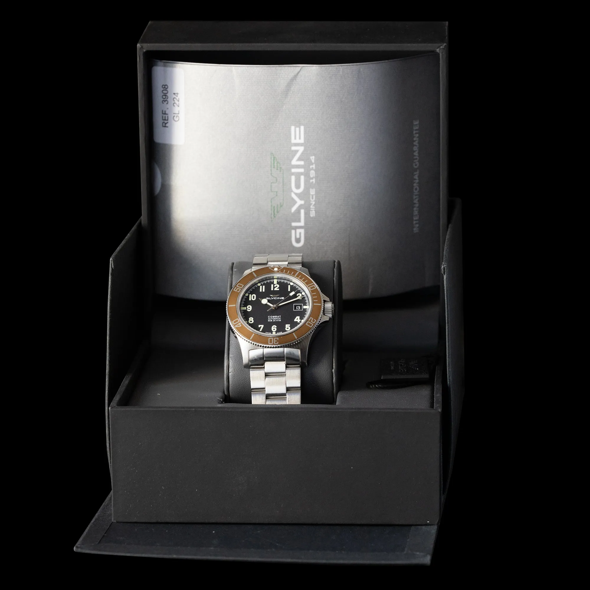 Glycine - Combat Sub Automatic 3908.19AT2-C-MB