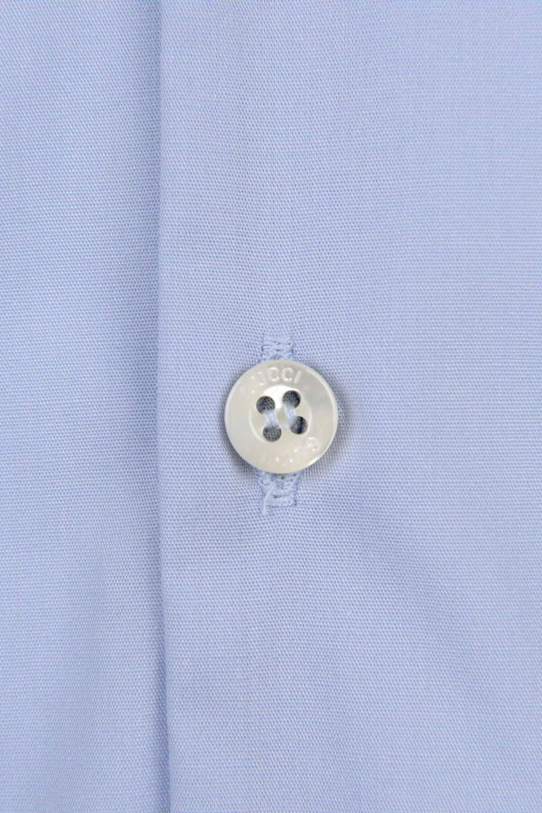 Gucci Boys Light Popeline Embroidered Shirt