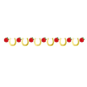Horse Racing Horseshoe Banner