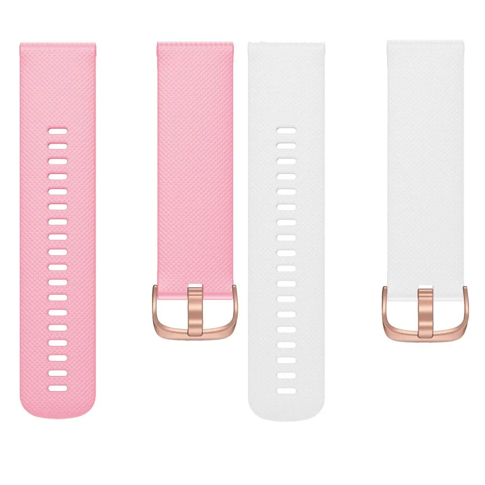 Huawei Watch 2 Classic compatible Silicone Watch Straps with Rose Gold Buckles