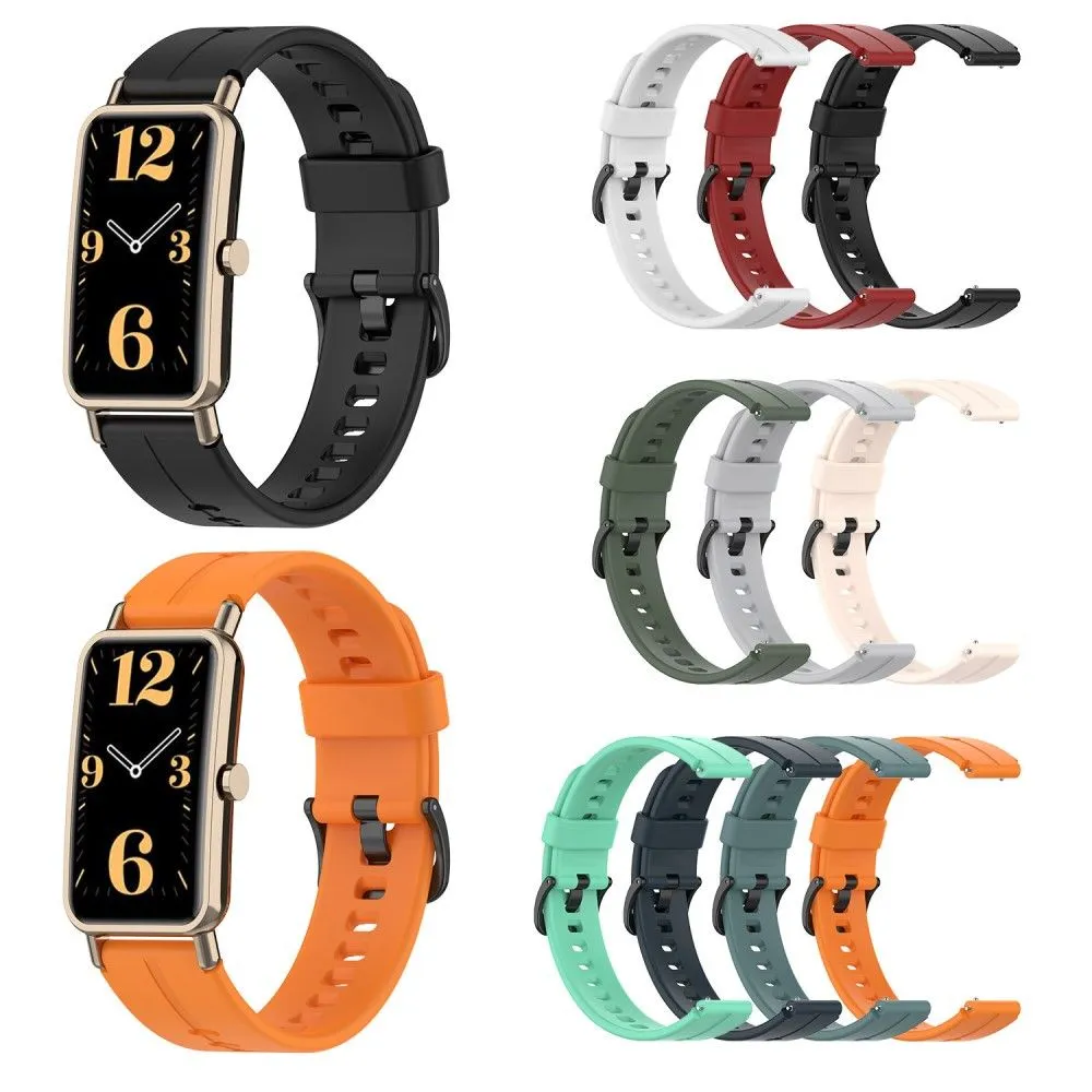 Huawei Watch Fit Mini simple silicone watch strap - Grey