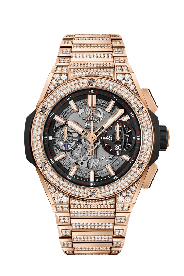 Hublot Big Bang Unico Integral 18K King Gold Pavé Men's Watch