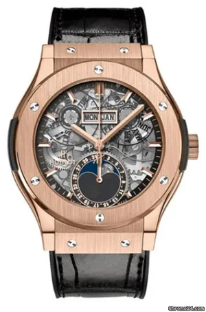 Hublot Classic Fusion 42mm Moonphase King Gold Automatic Watch