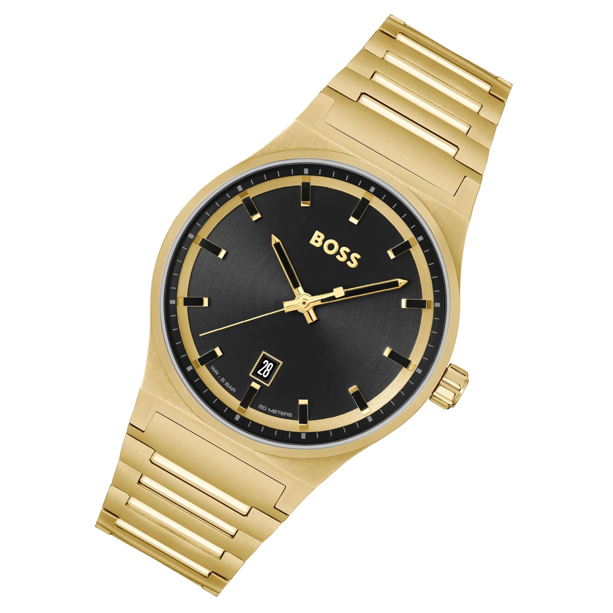 Hugo Boss Gold Steel Black Dial Men's Watch - 1514077