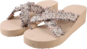 Imitation Straw Woven Slippers Beach Shoes Summer Fashion Sandals Women's Simple Slides Comfortable
