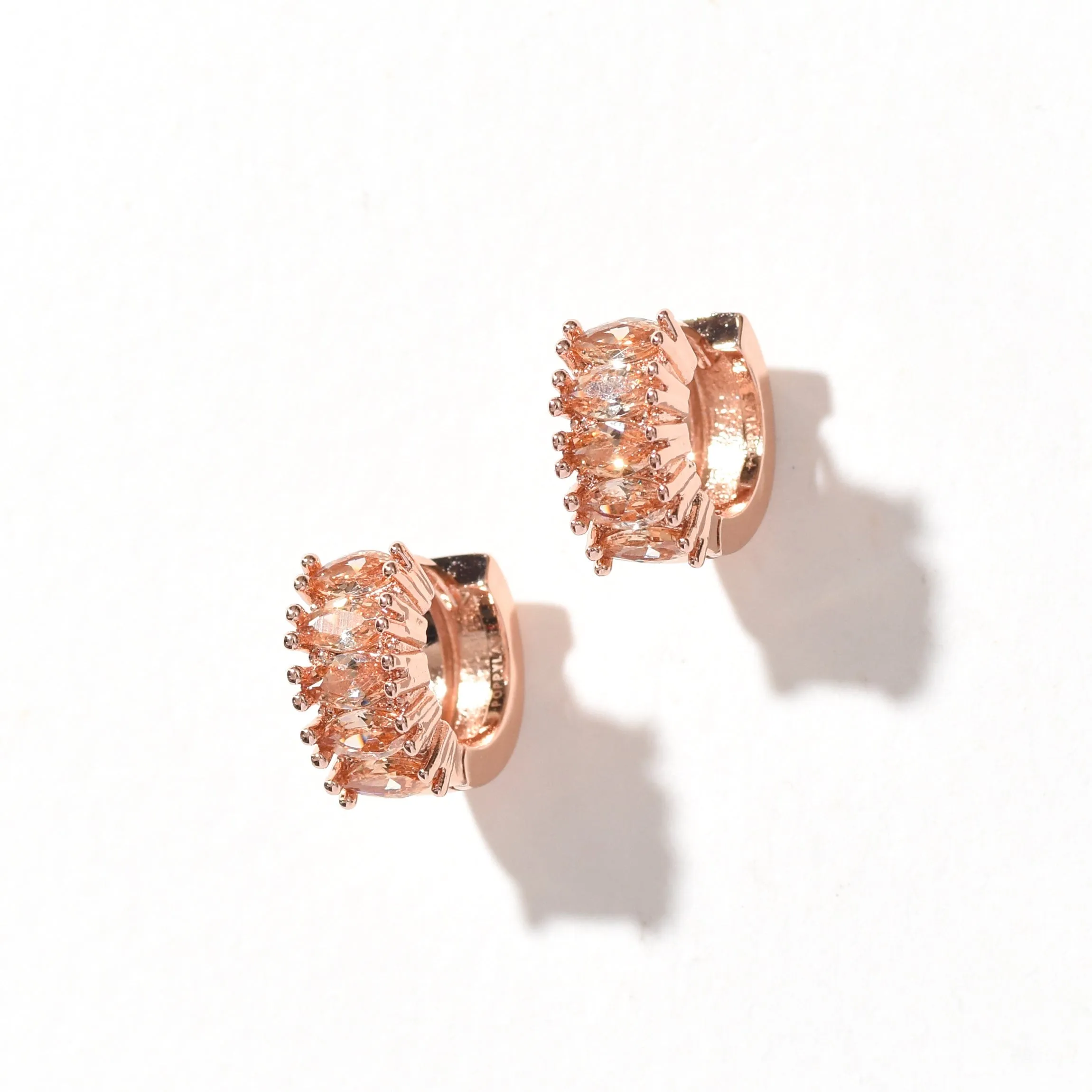 Jada Hoops | Dusty Rose Gold