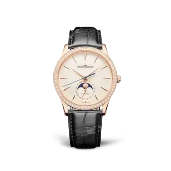 Jaeger-Lecoultre Master Ultra Thin Moon 18K Rose Gold & Diamonds Men's Watch