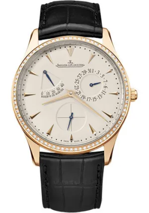 Jaeger-Lecoultre Master Ultra Thin Power Reserve 18K Rose Gold & Diamonds Men's Watch