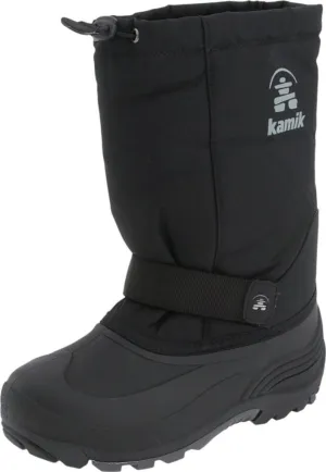 Kamik Kids Rocket Insulated Winter Boots,Black,5