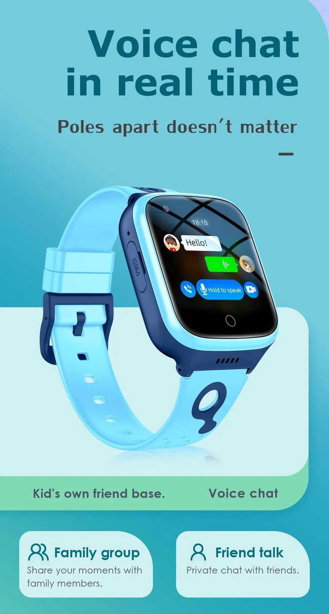 Kids GPS Smartwatch: Health Tracking, 4G Connectivity & Waterproof Design
