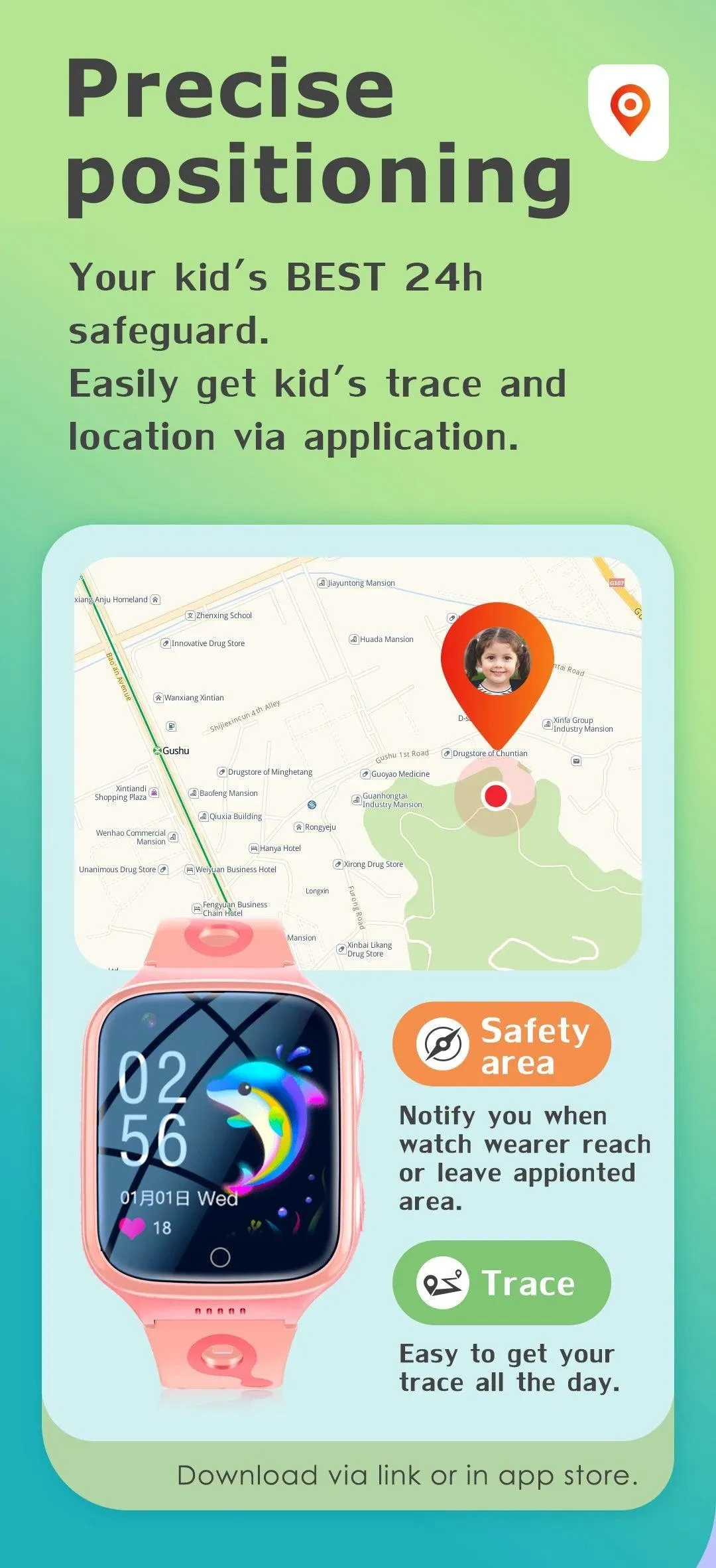 Kids GPS Smartwatch: Health Tracking, 4G Connectivity & Waterproof Design
