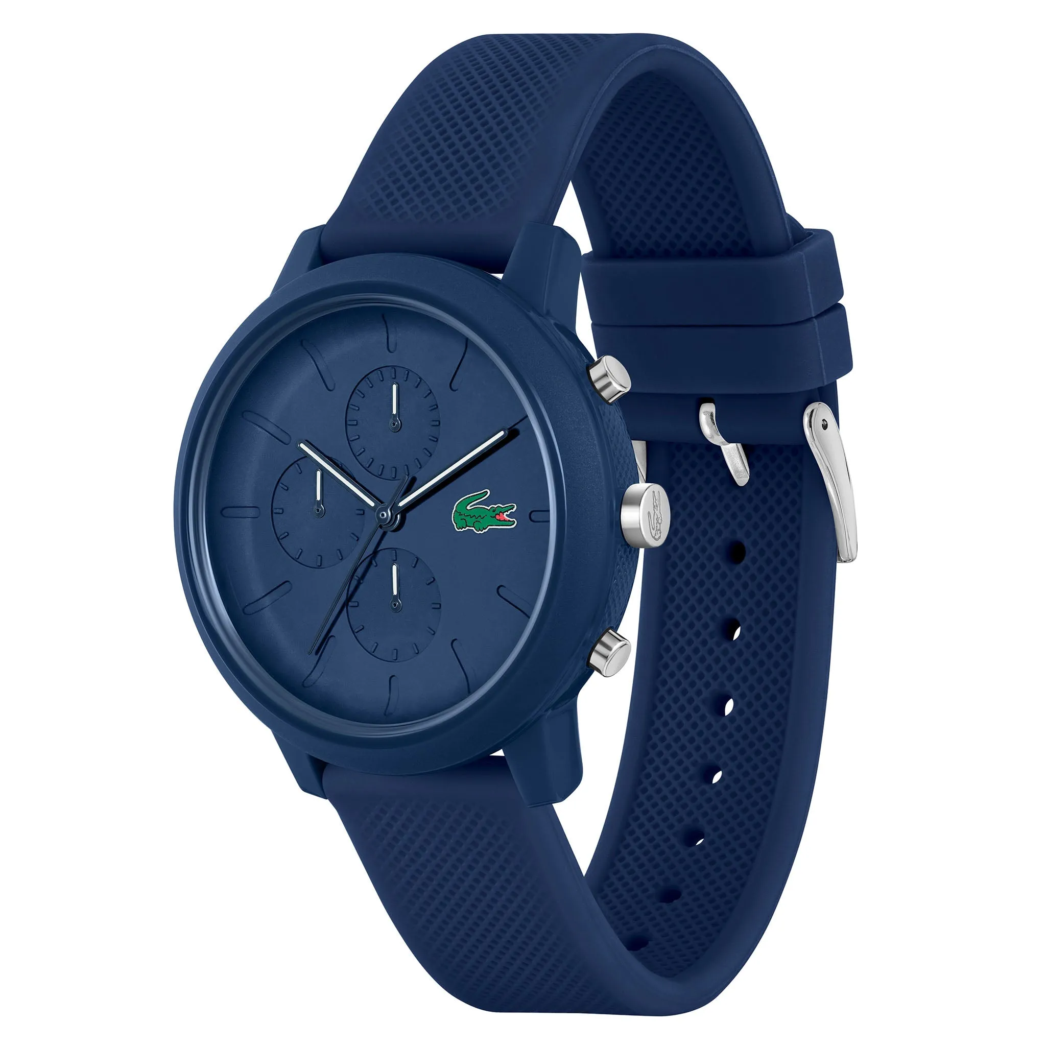 Lacoste 12.12 Navy Silicone Chronograph Men's Watch - 2011244