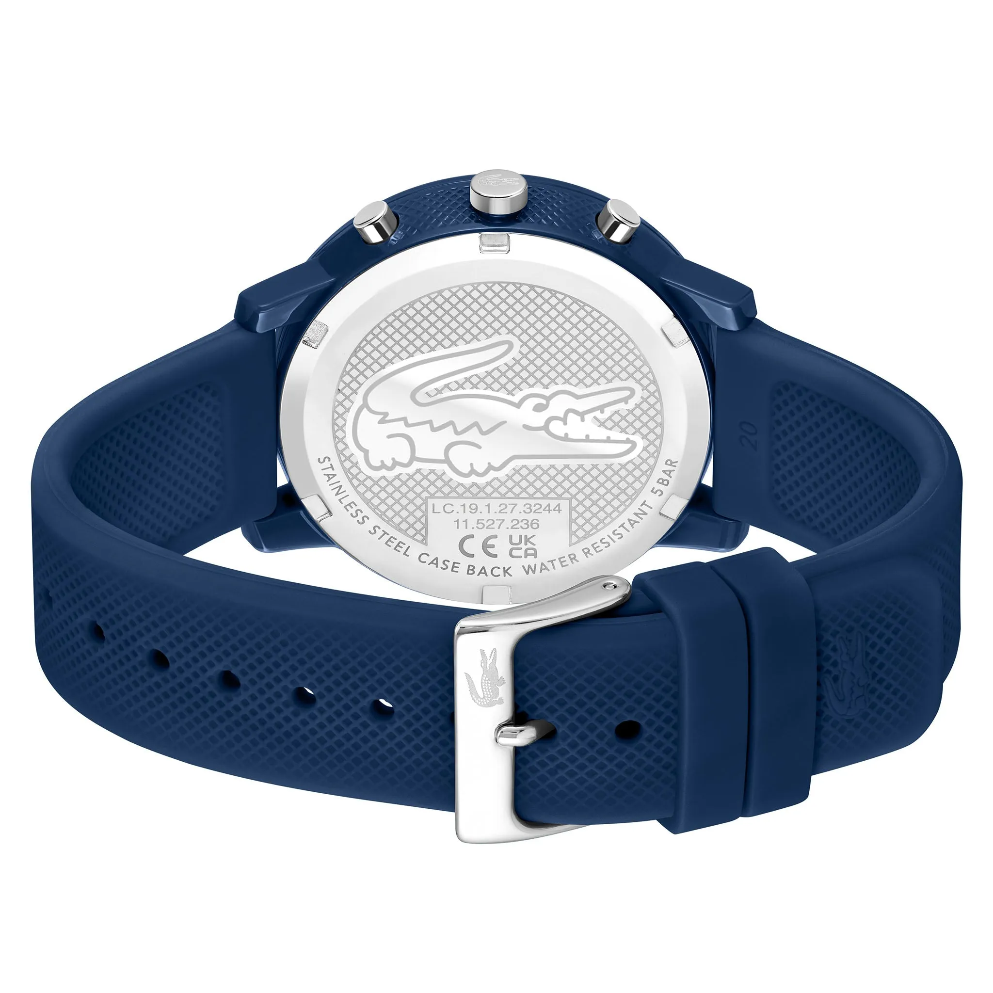 Lacoste 12.12 Navy Silicone Chronograph Men's Watch - 2011244