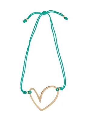 Liliana Montoya Emerald String Bracelet