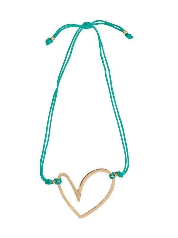 Liliana Montoya Emerald String Bracelet