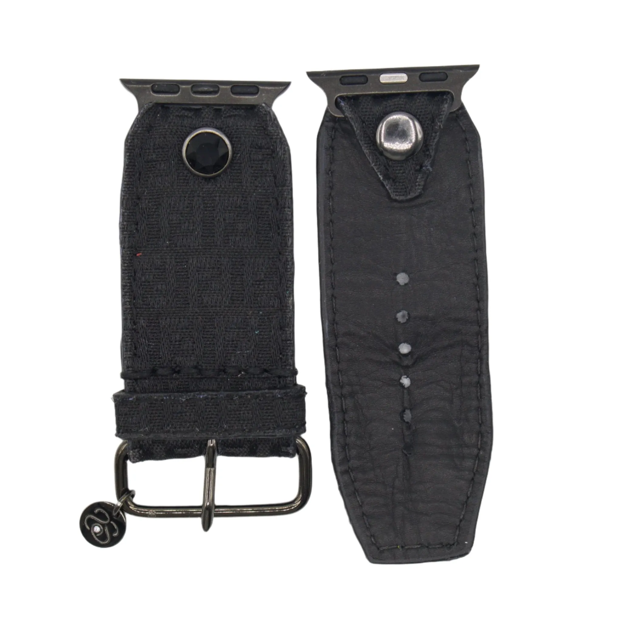 Limited Edition - Upcycled Black Fendi Zucchino Sivella Watchband