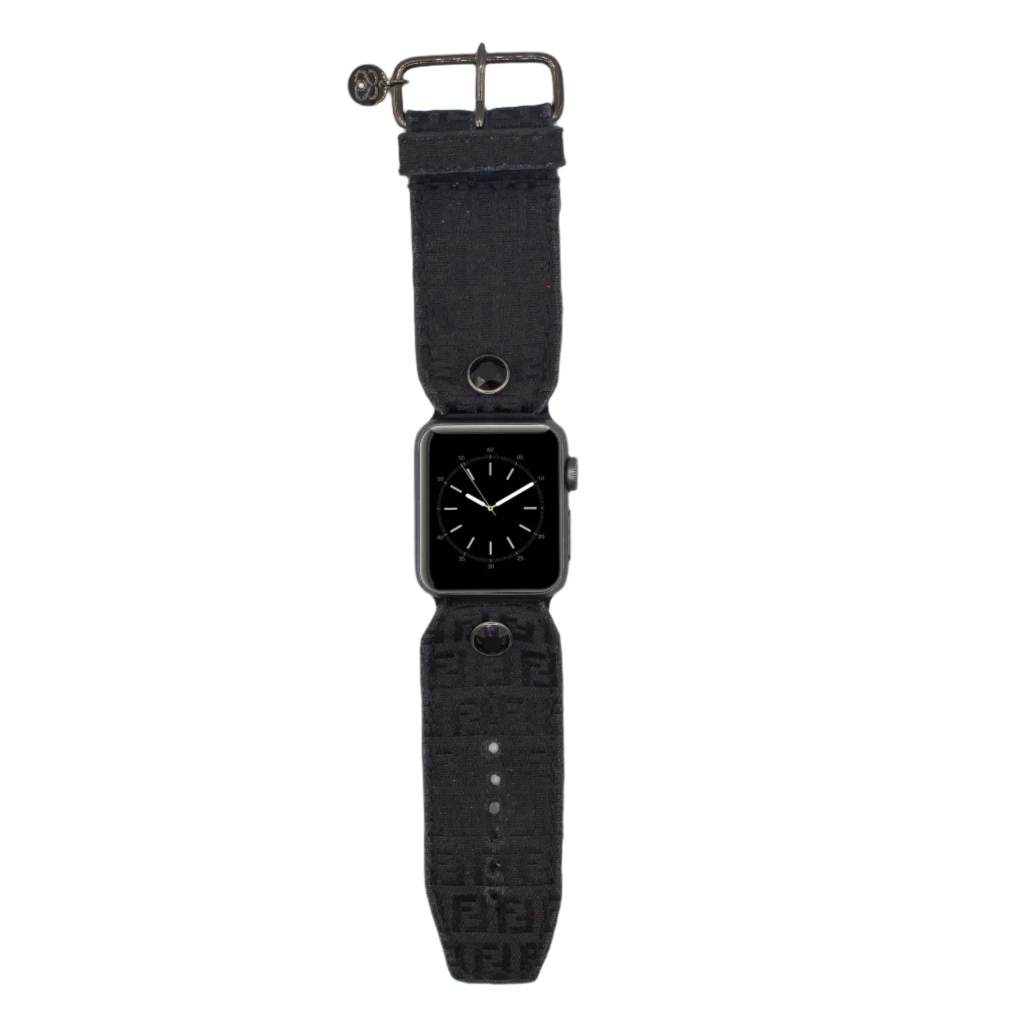 Limited Edition - Upcycled Black Fendi Zucchino Sivella Watchband