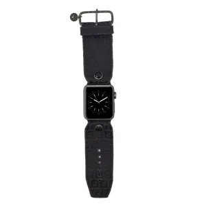 Limited Edition - Upcycled Black Fendi Zucchino Sivella Watchband