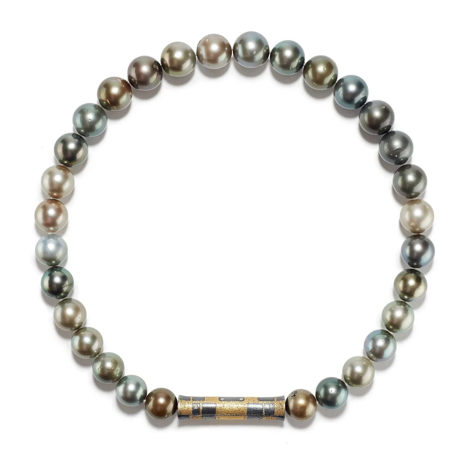 Long Cylinder Clasp with Diamond