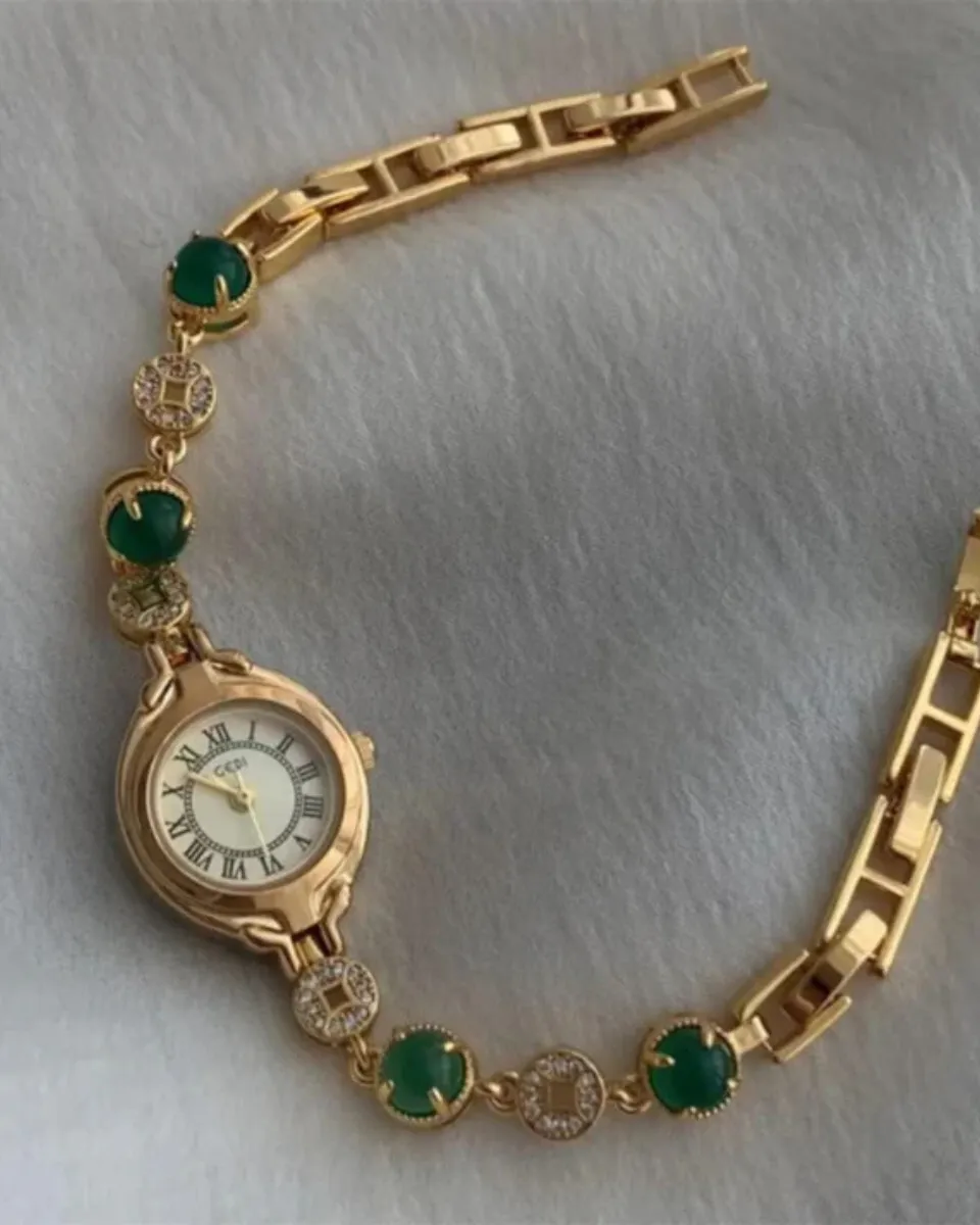 Lumière – Emerald dial – Bracelet watch