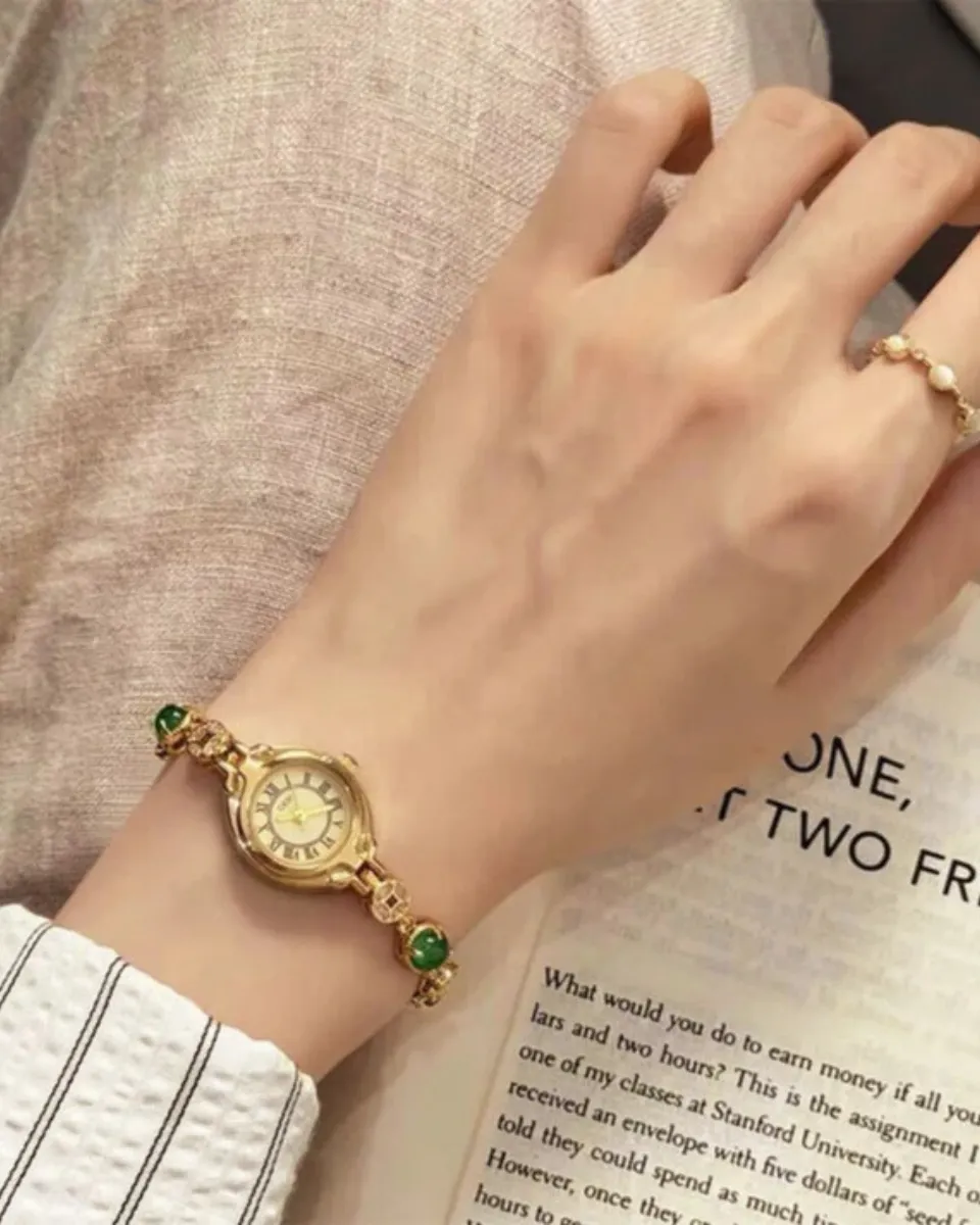 Lumière – Emerald dial – Bracelet watch