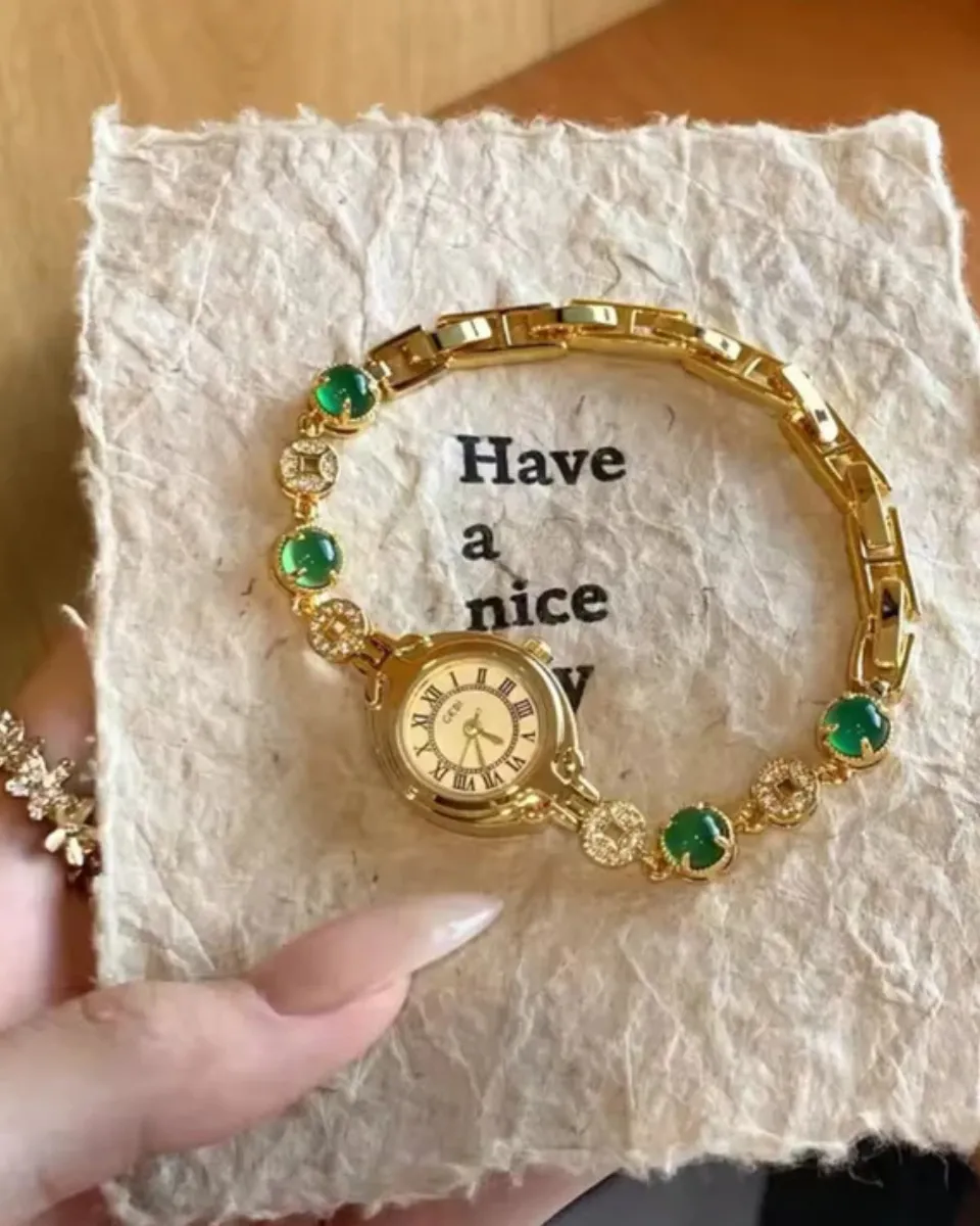 Lumière – Emerald dial – Bracelet watch