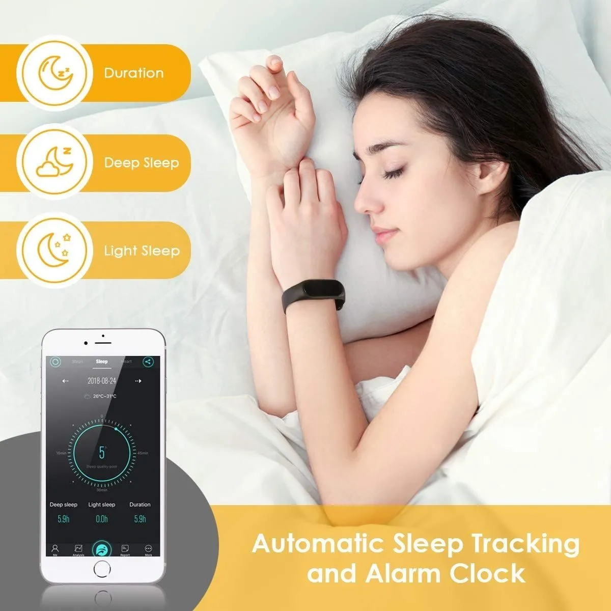 M3 Fitness Tracker - Black