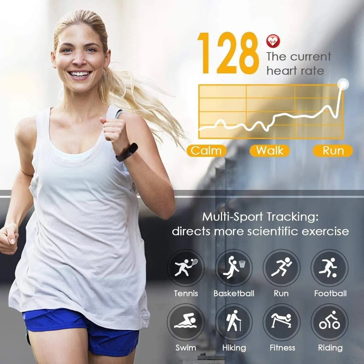 M3 Fitness Tracker - Black