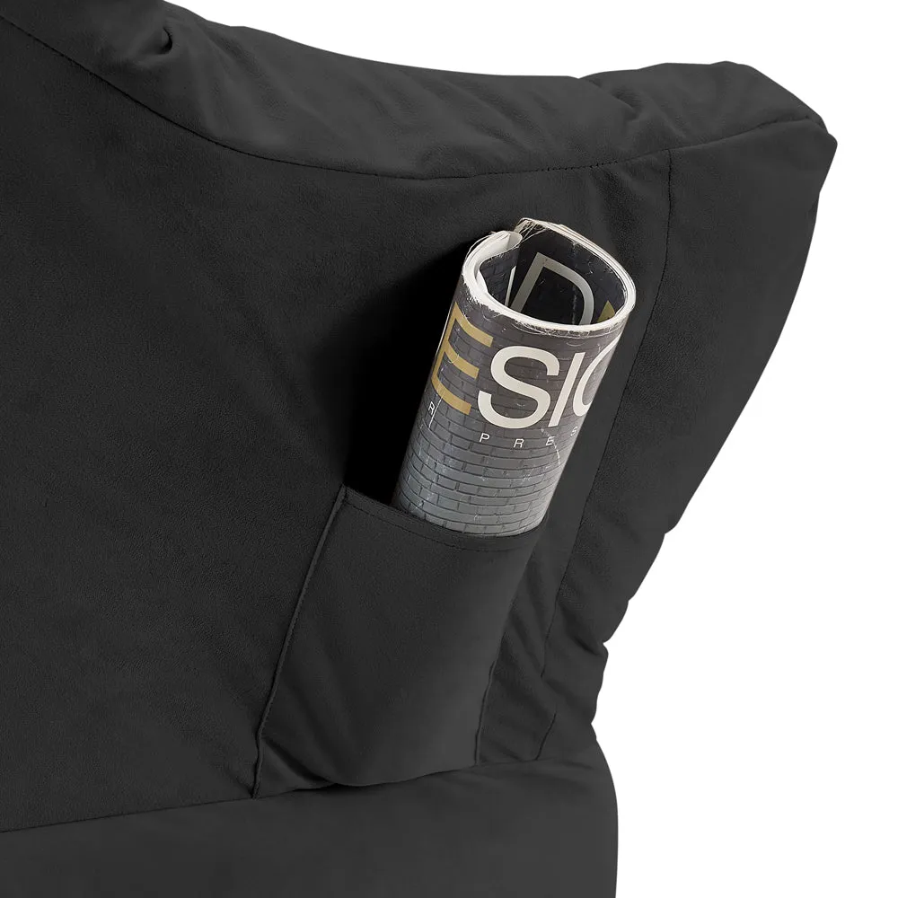 Mellow Lazy Chair, Black Velvet