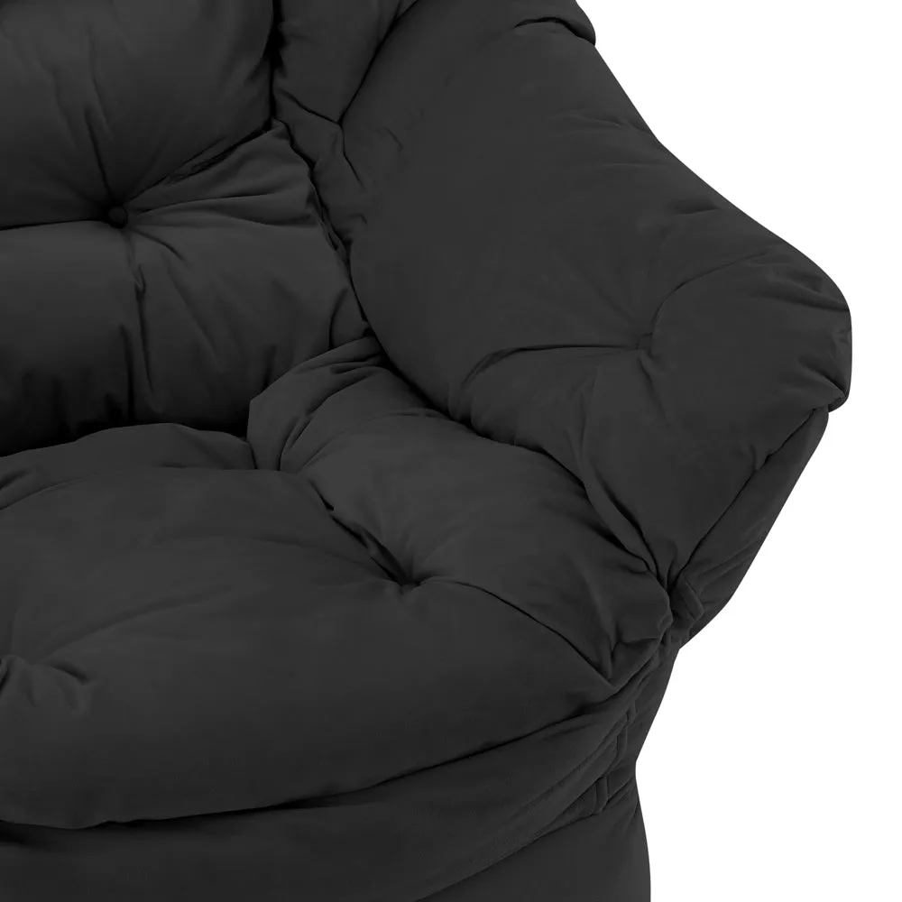 Mellow Lazy Chair, Black Velvet