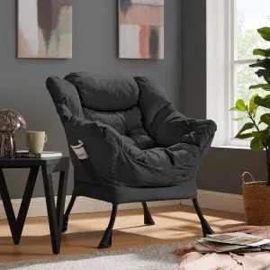 Mellow Lazy Chair, Black Velvet