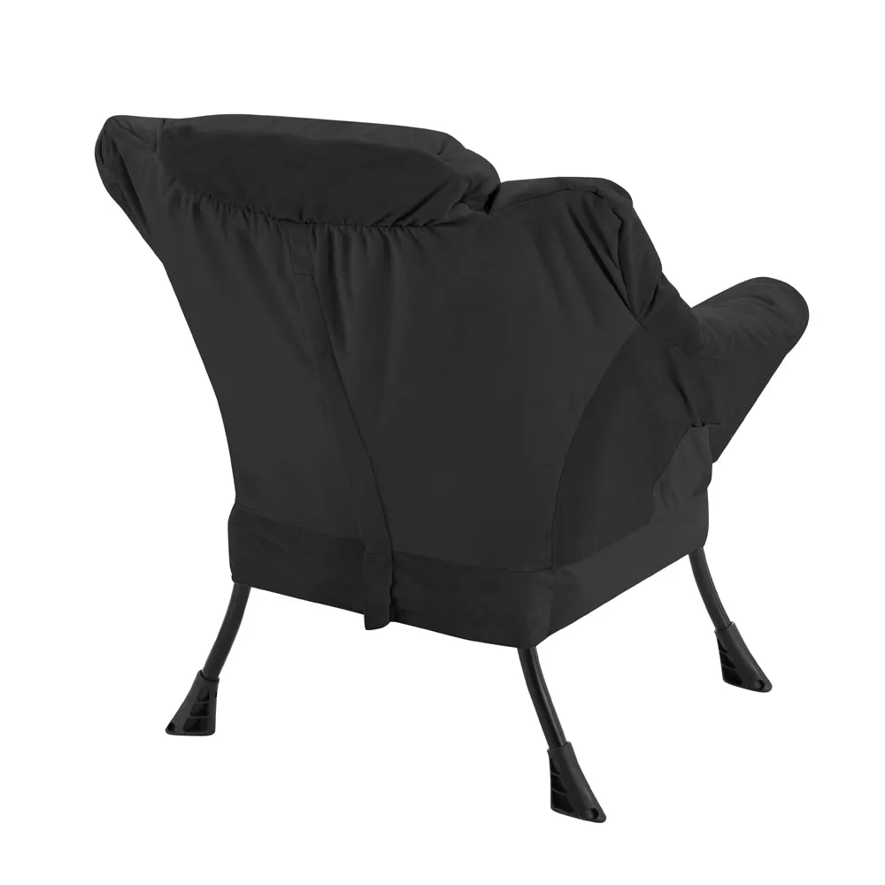 Mellow Lazy Chair, Black Velvet